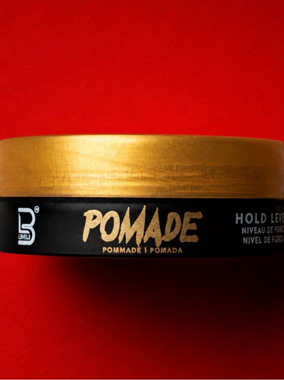 Level 3B Pomade hi shine hair holding formula